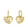 Pendientes Viceroy Mujer 13260E100-30 Plata 1ª Ley Baño Oro Aro con Colgante 2,4 cm