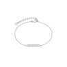 Pulsera barrita circonitas baguette Marea Plata D03803/ag