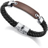 Pulsera Viceroy Magnum Acero y piel trenzada 15108p01011