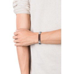 Pulsera Viceroy Magnum Acero y piel trenzada 15108p01011