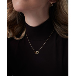 Collar Viceroy Mujer 2353C100-30 Plata 1ª Ley Baño Oro con Circonitas 42+3 cm