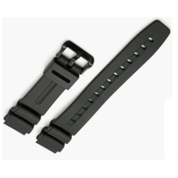 Correa Casio 290 DW-290 / AW-61 / AD-300 Negra Original de Resina – 24 mm Exterior, 19 mm Interior