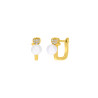 Pendientes Plata Dorada Marea D03301/bx