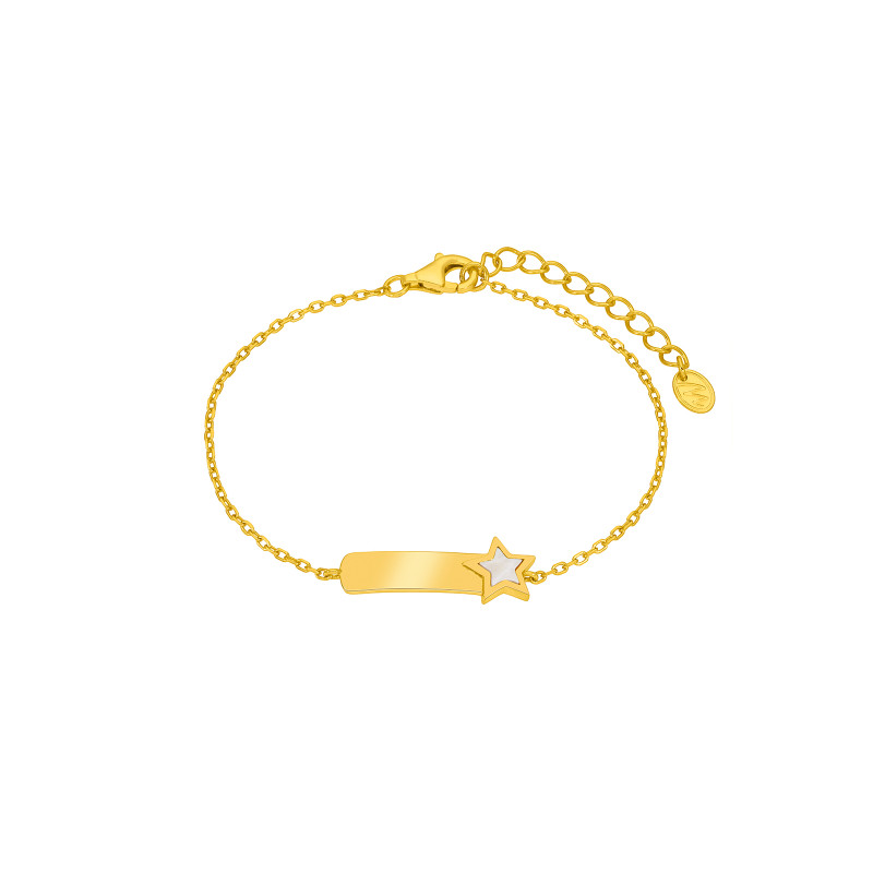 Pulsera Niña Marea Placa Dorada D03303/bm