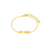 Pulsera Niña Marea Placa Dorada D03303/bm