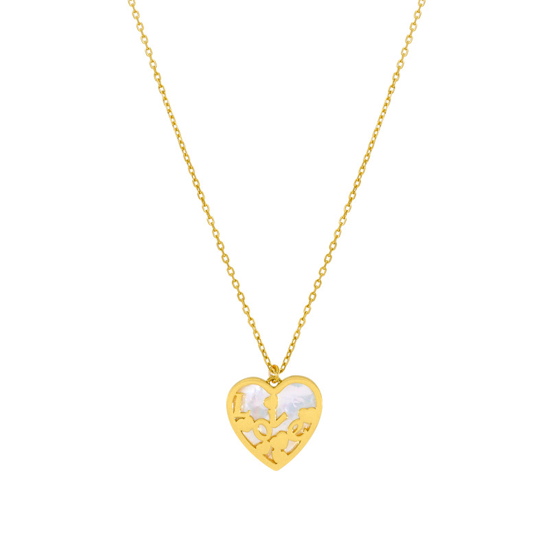 Collar Marea Corazon Love Dorado D02907/bb