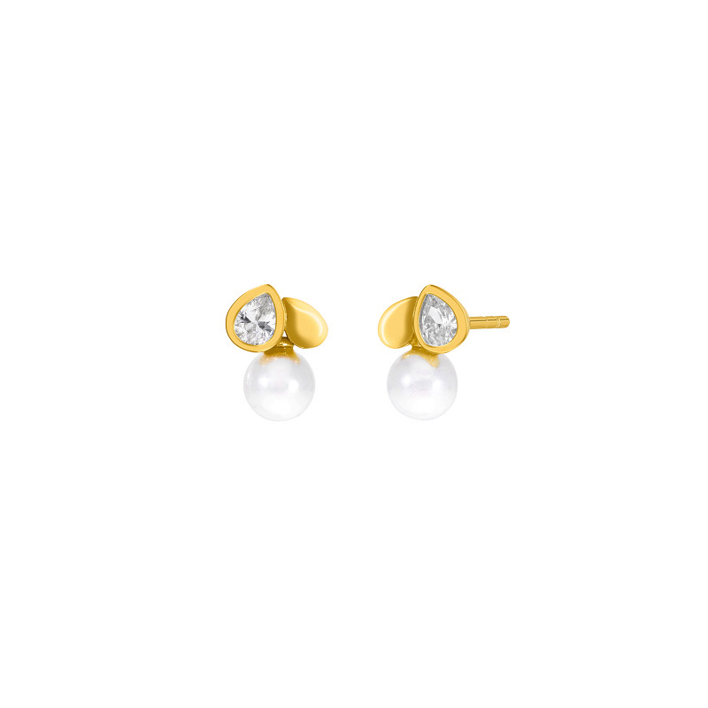 Pendientes Niña Tu y Yo Dorado Plata Marea D03301/br