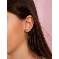 Pendientes Niña Cruz Corazón Marea Plata D03301/bg