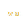 Pendientes Plata Marea Mariposa Dorado D03301/cf