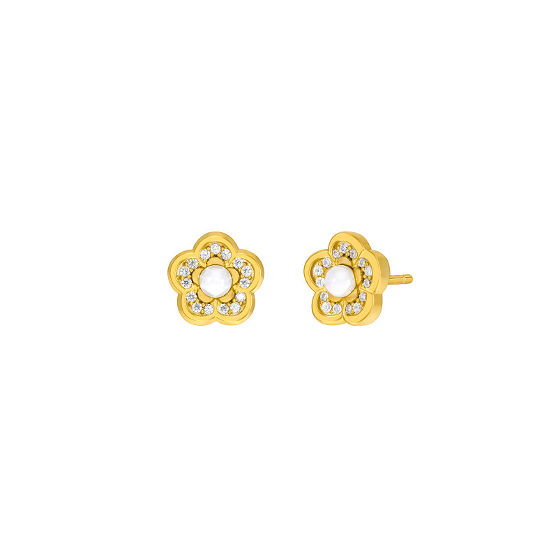 Pendientes Marea Niña Plata Dorado D03301/ch