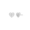 Pendientes Plata Corazón Cruz D03301/bf