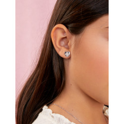 Pendientes Plata Corazón Cruz D03301/bf