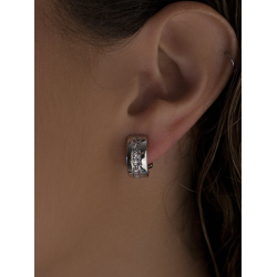 Pendientes Plata Circonitas Mujer Cierre Omega Pinza Lineargent 9234-A