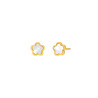 Pendientes Plata Dorado Flor Marea D03301/cb