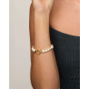 Pulsera Majorica Wild Pearls Perlas Blancas 4-12 mm Plata Baño Oro 18K 19 cm