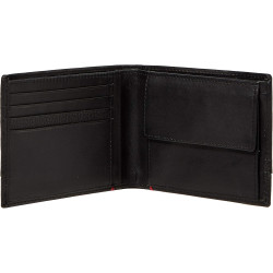 Cartera Zippo Piel Carbono Negra RFID Hombre 11,5 cm con 8 Tarjetas