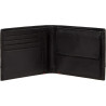 Cartera Zippo Piel Carbono Negra RFID Hombre 11,5 cm con 8 Tarjetas