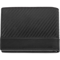 Cartera Zippo Piel Carbono Negra RFID Hombre 11,5 cm con 8 Tarjetas