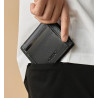 Cartera Zippo 2007997 Piel Carbono Negra con Monedero RFID 11,5 cm