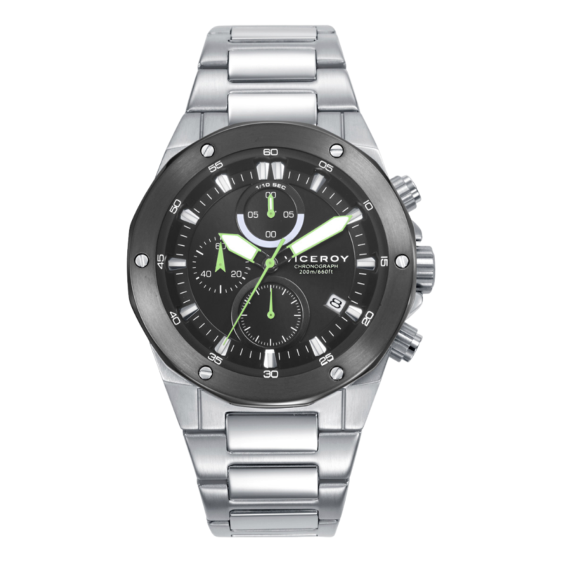 Reloj Viceroy Hombre Acero IP Gris 46853-57 Heat Cronógrafo 200M
