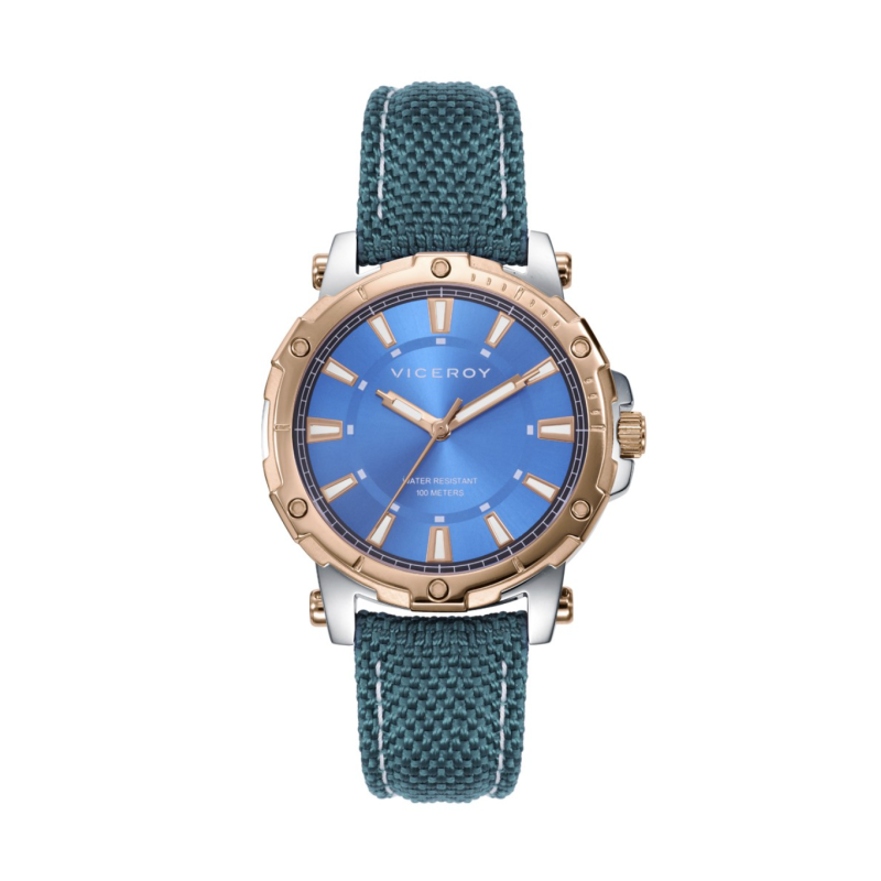 Reloj Viceroy Heat Mujer 401178-37 Acero Azul Deportivo 100 m Cuarzo