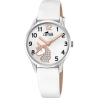Reloj Lotus Niña 18406/K Unicornio Correa Blanca Esfera Blanca 30,5 mm 5 ATM