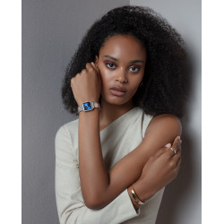 Reloj Viceroy Mujer 401244-33 Acero Bicolor IP Rosa Esfera Azul con Circonitas 26x32,5 mm