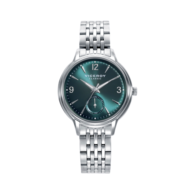 Reloj Viceroy Mujer 401250-65 Acero Esfera Verde Multifunción 34 mm 50 m