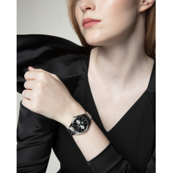 Reloj Viceroy Mujer 401236-55 Multifunción Fase Lunar Acero Esfera Negra 36 mm 50 m