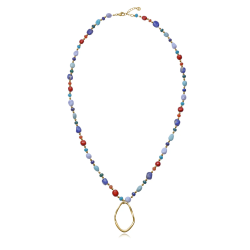 Collar Viceroy Mujer Acero 14357c01019 Piedras Naturales Largo