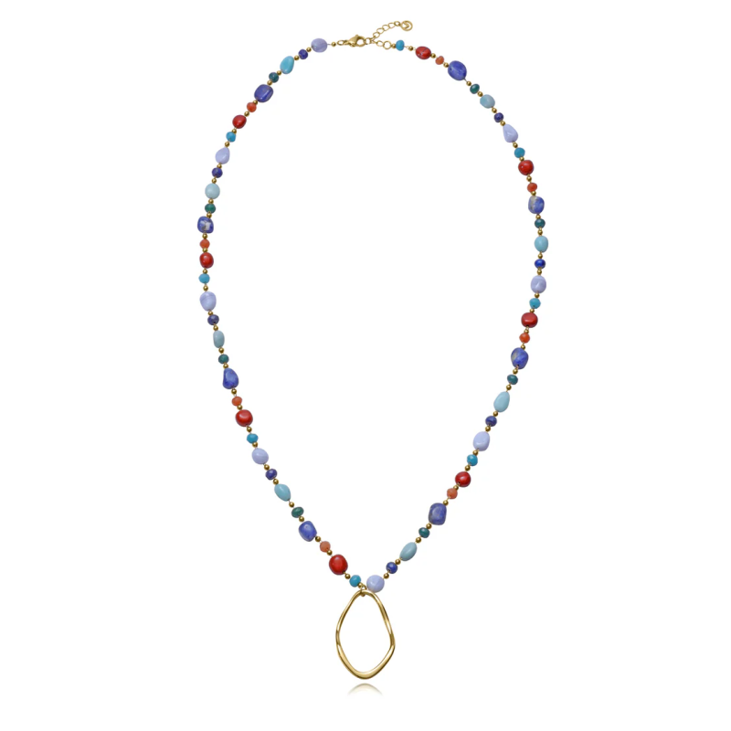 Collar Viceroy Mujer Acero 14357c01019 Piedras Naturales Largo