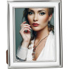 Portafoto En Plata Laminada Trasera De Madera R120/4