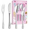 Estuche 4 Cubiertos Princesa Niña Personalizable Acero Inoxidable 09660