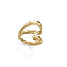 Anillo Viceroy Mujer Acero IP Dorado Diseño Abierto Talla 16