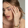 Anillo Viceroy Mujer Acero IP Dorado Diseño Abierto Talla 16