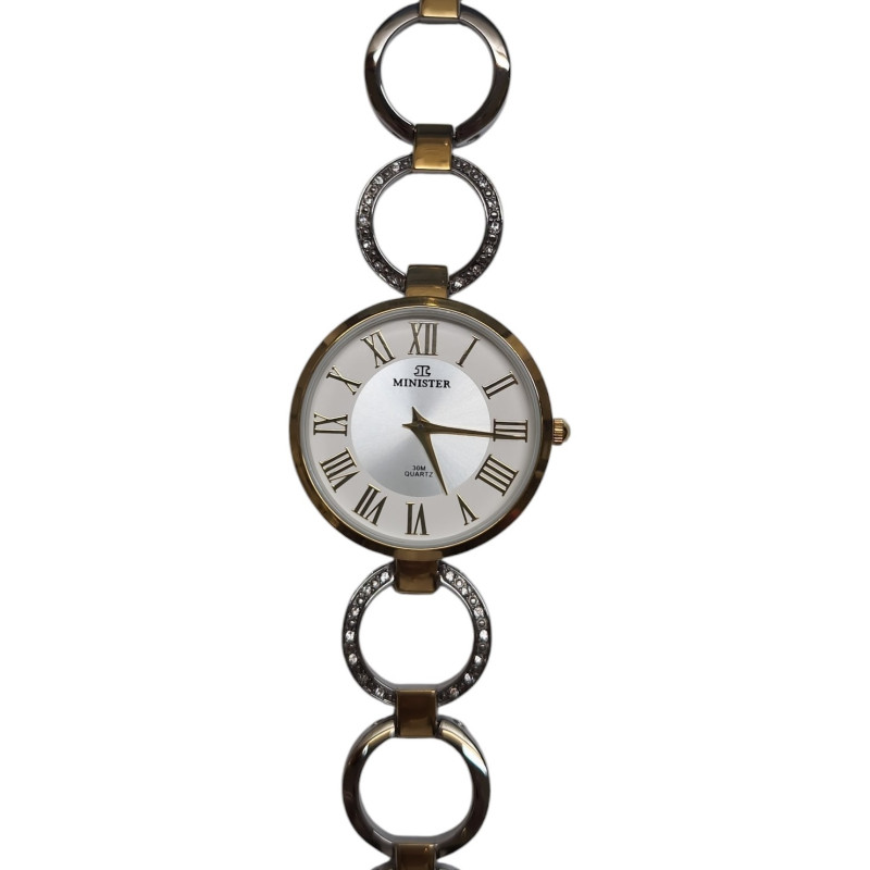 Reloj Minister Acero Bicolor Mujer 32 mm 009026-am-rs