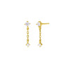 Pendientes Mujer Marea D02601/AG Dorados con Circonitas Colgante