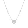 Collar Marea Niña Comunion D03307/AT Cruz Plata Cruz con Corazón y Circonitas