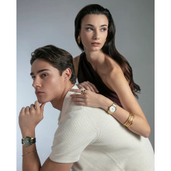 Reloj Viceroy Mujer 401342-05 Acero IP Dorado Esfera Blanca 32 mm 50 m