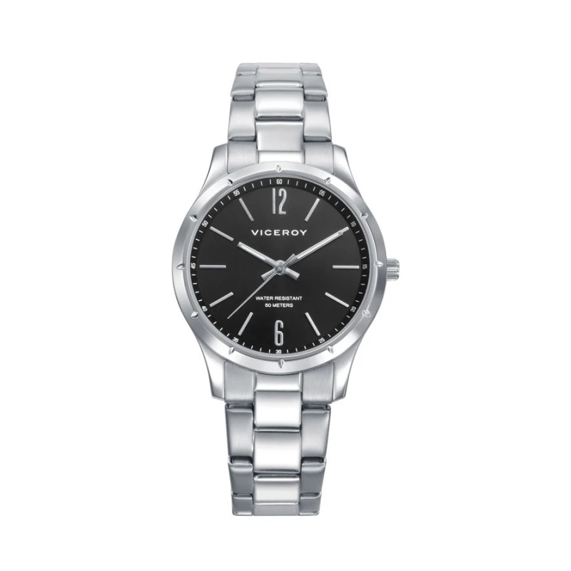 Reloj Viceroy Mujer 401342-55 Acero Esfera Negra 32 mm 50 m