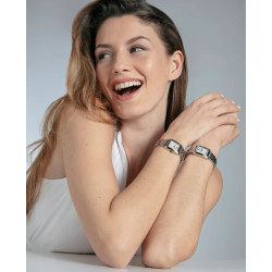 Reloj Viceroy Mujer 41164-03 Acero Rectangular Madreperla Blanca 30 m