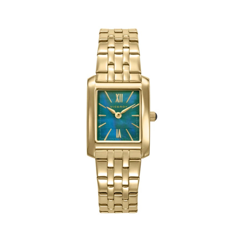 Reloj Viceroy Mujer 41164-63 Acero IP Dorado Esfera Verde Madreperla 30 m