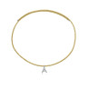 Collar Mujer 15211C01012 Acero y Nailon Dorado Ajustable 58 cm