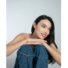 Collar Mujer 15211C01012 Acero y Nailon Dorado Ajustable 58 cm