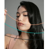 Collar Mujer 15211C01012 Acero y Nailon Dorado Ajustable 58 cm