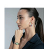 Reloj Mujer Acero Esfera Verde Ovalado Cuarzo 30 m Elegante 41166-67