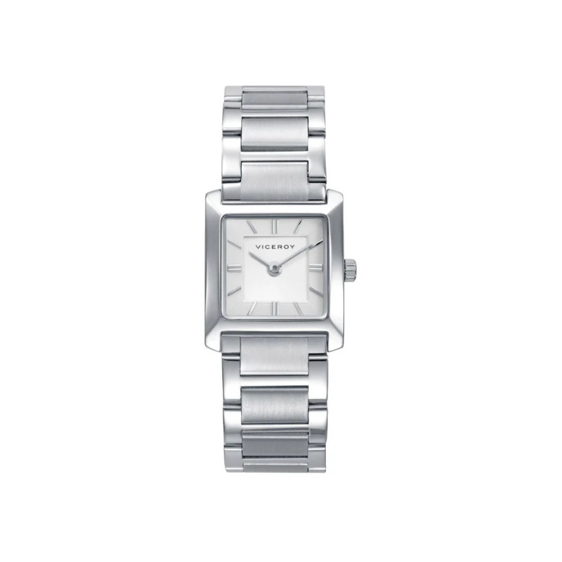 Reloj Viceroy Mujer Acero Cuadrado Esfera Roja 25,5 mm Elegante 30 m 41162-07