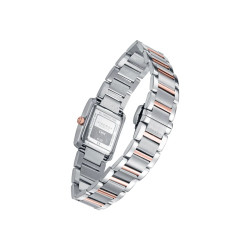 Reloj Viceroy Mujer Acero Bicolor IP Rosa Esfera Gris Cuadrado 30 m 41162-17