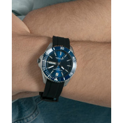 Reloj Viceroy Hombre Acero Bisel Cerámico Azul Correa Silicona 41 mm 20 ATM 41173-37