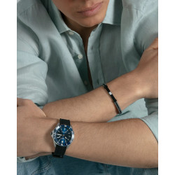 Reloj Viceroy Hombre Acero Bisel Cerámico Azul Correa Silicona 41 mm 20 ATM 41173-37